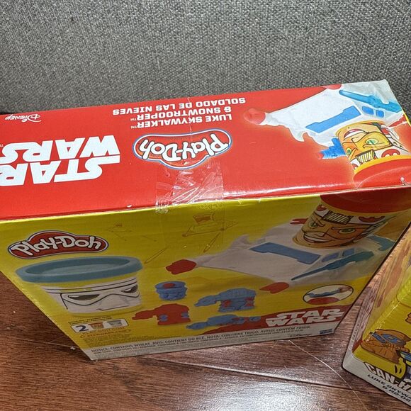 Play-Doh Star Wars Can Heads Luke Skywalker & Snowtrooper / Luke & R2-D2  2 Sets - Picture 5 of 5